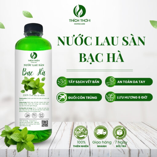 Nước lau sàn bạc hà