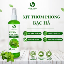 Xịt thơm phòng khử mùi bạc hà