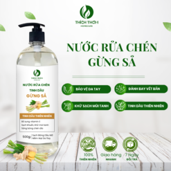 nước rửa chén gừng sả