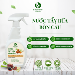 nước tẩy bồn cầu bồ hòn và sả chanh